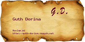 Guth Dorina névjegykártya