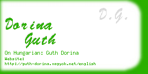 dorina guth business card